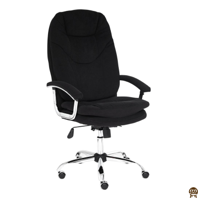 Кресло Tetchair SOFTY LUX флок , черный, 35